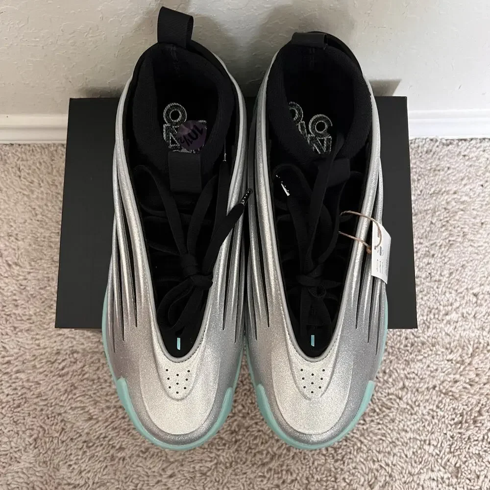 adidas Harden Vol. 9 UNO JS1028 Men Size 10.5 Silver Aqua NWT